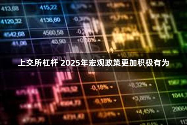 上交所杠杆 2025年宏观政策更加积极有为