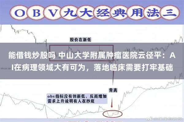 能借钱炒股吗 中山大学附属肿瘤医院云径平：AI在病理领域大有可为，落地临床需要打牢基础